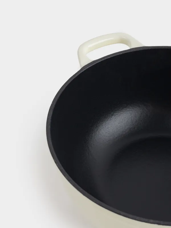 Cauldron, 25 cm, 3.5 l, with lid, cast iron, milk, Light kitchen, image-6