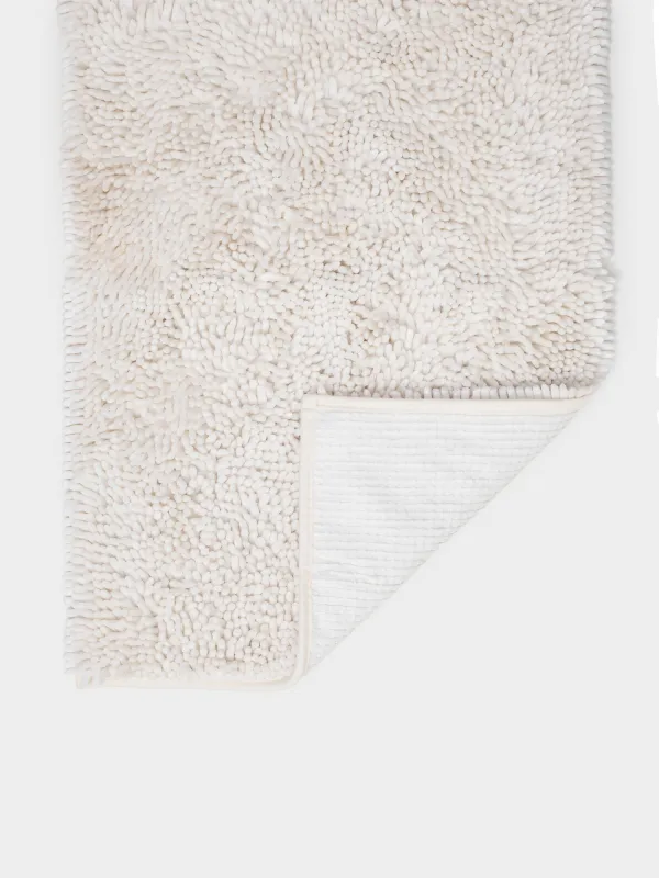 Mat, 50x80 cm, anti-slip, polyester, Milk, Fluff, image-3