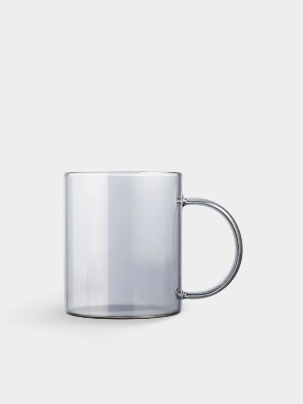Mug, 380 ml, 2 pcs, glass B, gray, Volant, image-2