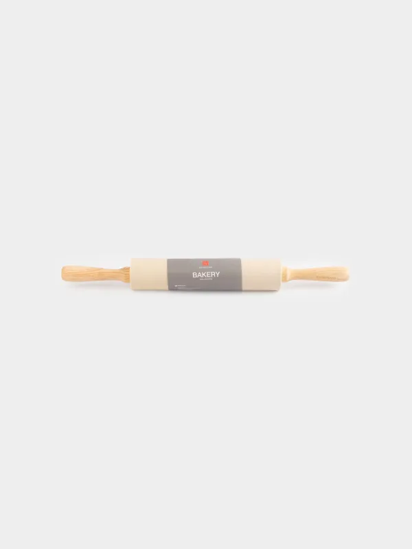 Rolling pin, 48 cm, silicone / wood, beige, Bakery, image-5