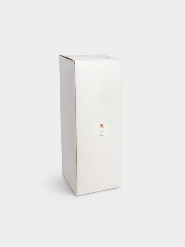 Candlestick, 30 cm, for one candle, on a leg, metal / glass, golden, Craquelure, Fantastic ice, image-6