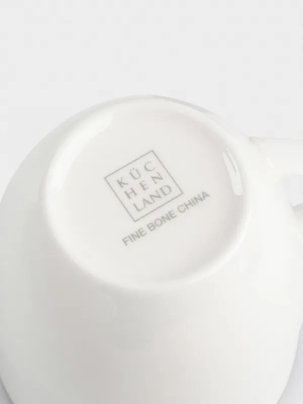 Mug, 450 ml, 6 pcs, porcelain F, white, Ideal silver, image-5