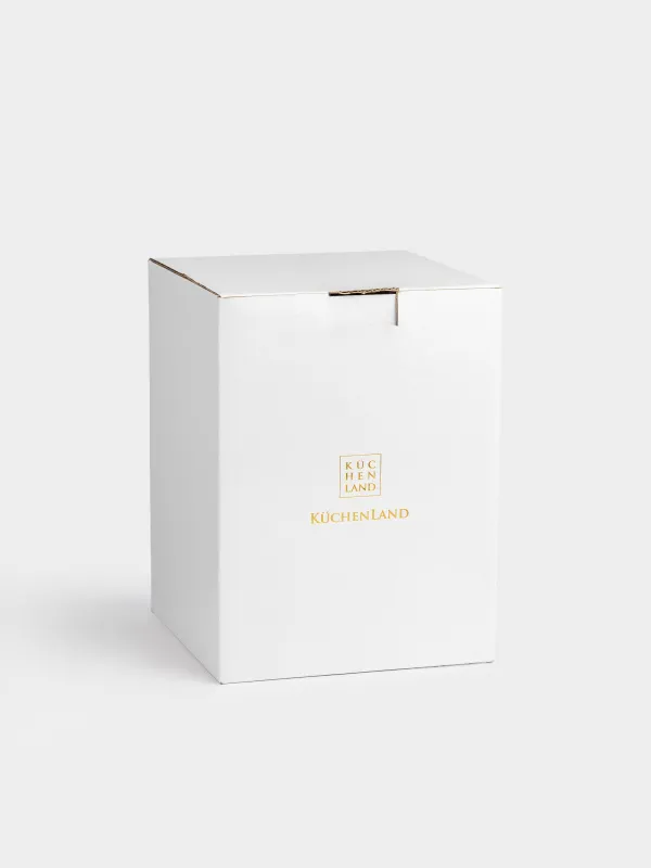 Candy bowl, 24x16 cm, on the leg, with lid, glass P, Alpine, image-8