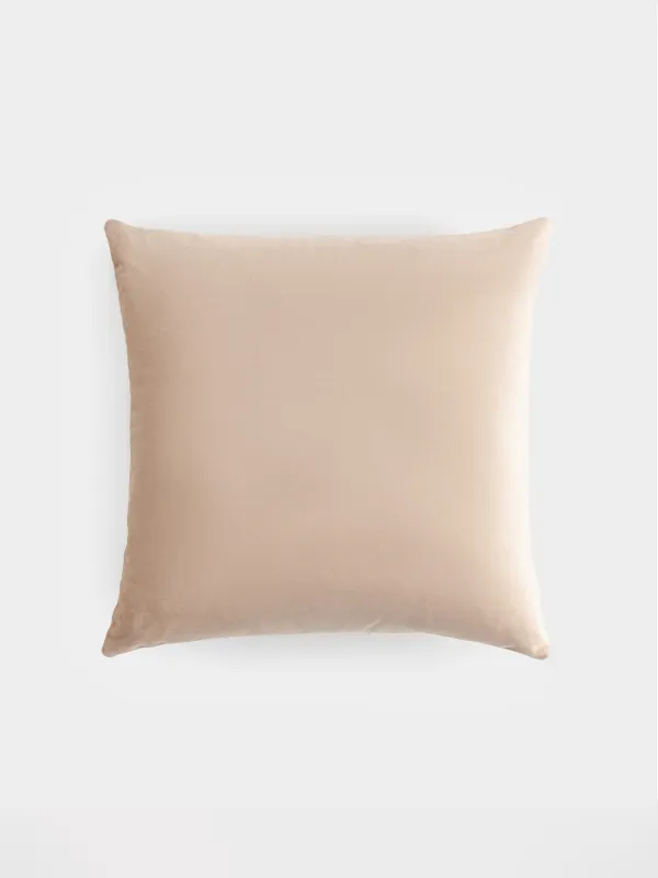 Decorative pillow, 45x45 cm, velvet, grey, Golden patterns, Abstract, image-1
