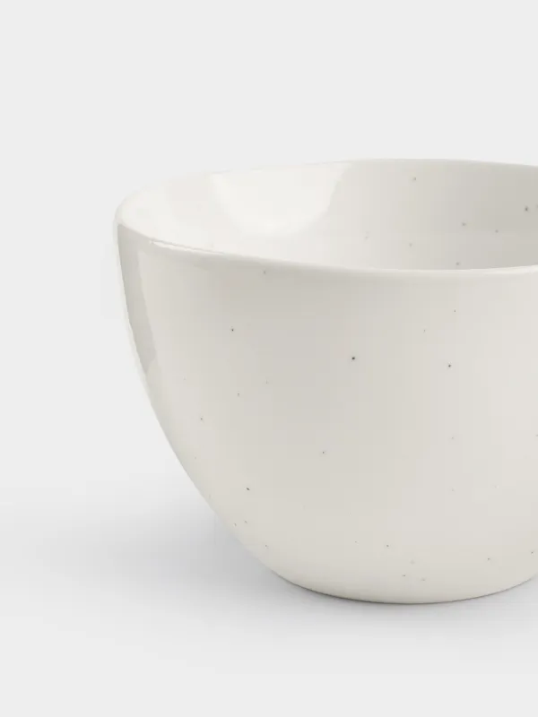 Dining set, 6 pers, 18 pr, porcelain N, milk, Dots, Boho, image-6