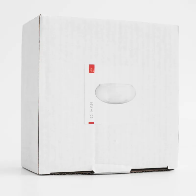 Salad bowl, 17x7 cm, glass, Clear, image-3