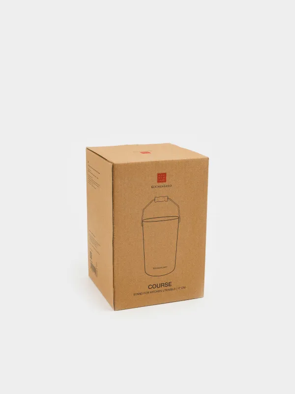 Kitchen accessories stand, 17 cm, with handle, ceramic / metal, milky, Course, image-5