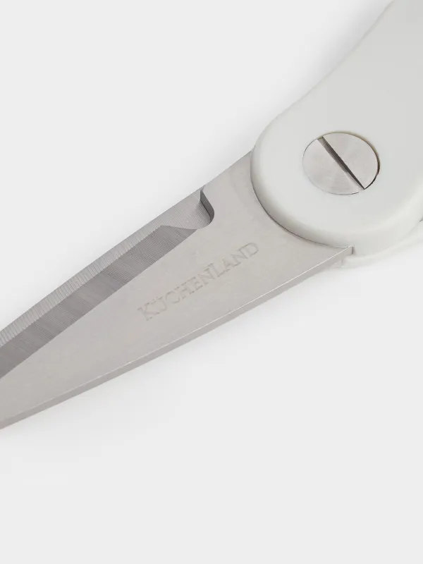 Kitchen scissors, 23 cm, steel/plastic, grey, Soft Kitchen, image-3