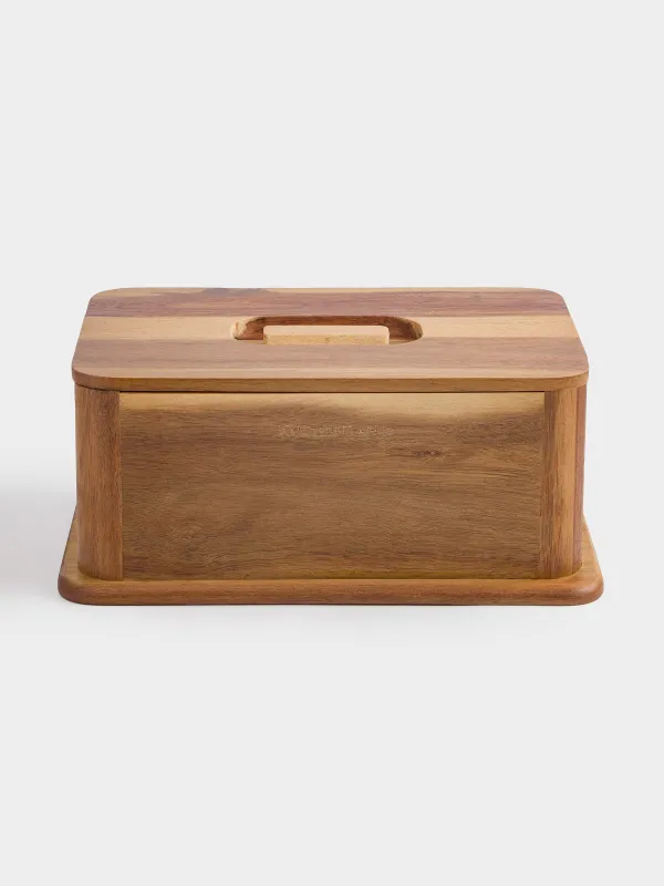 Bread box, 30x20x13 cm, wood, rectangular, Noble tree, image-0