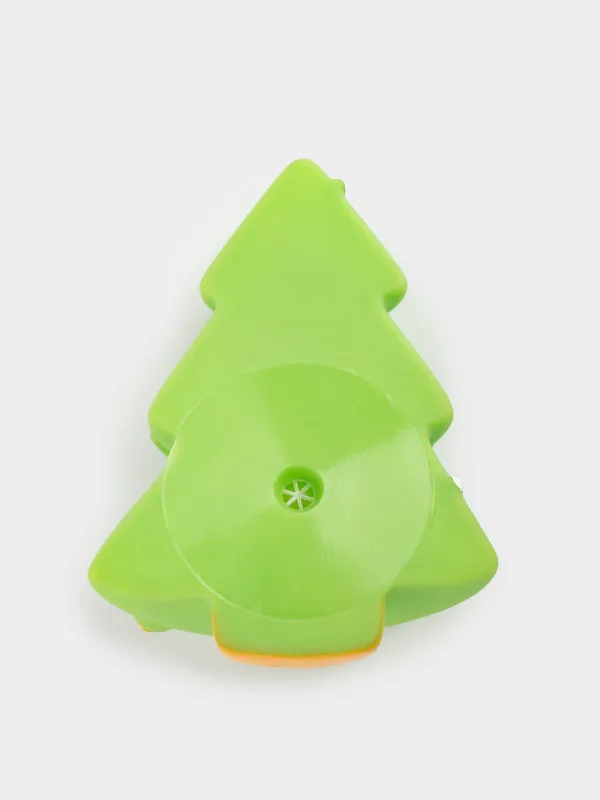 Dog toy set, 10 cm, 2 pcs, with squeaker, Rubber, Red / Green, Bone and Christmas Tree, Christmas pet, image-4