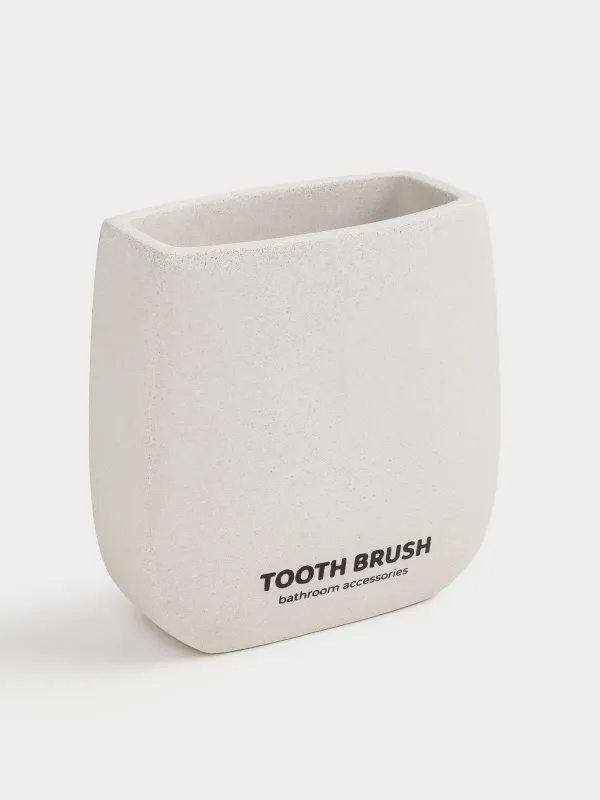 Toothbrush cup, 10 cm, cement, Sand, Severe, image-1