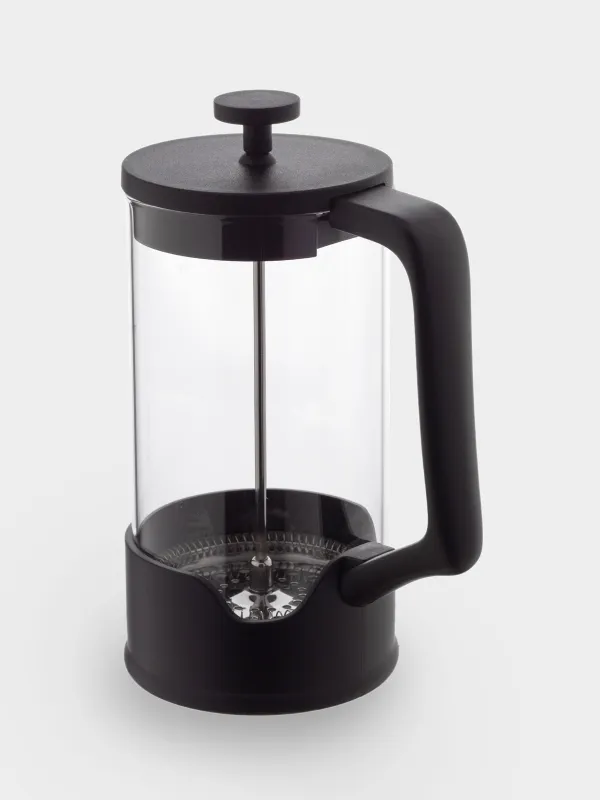 French press, 1 l, glass B/steel, black, Liberica, image-3