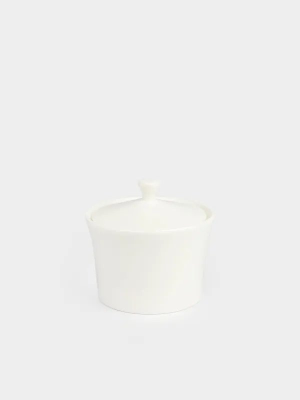 Sugar bowl, 10 cm, 230 ml, porcelain F, white, Ideal white, image-0