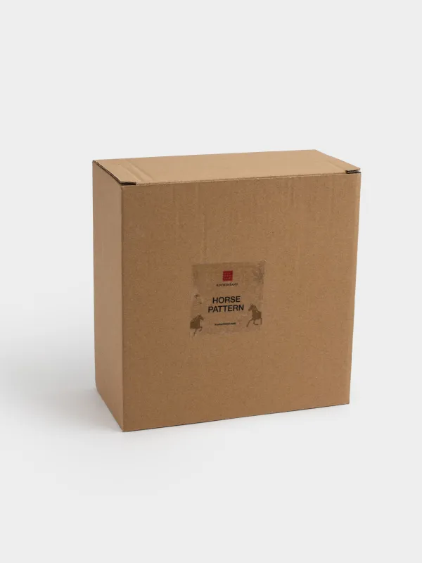 Salad bowl, 16x7 cm, ml, ceramic, milky, Horse, Horse pattern, image-5