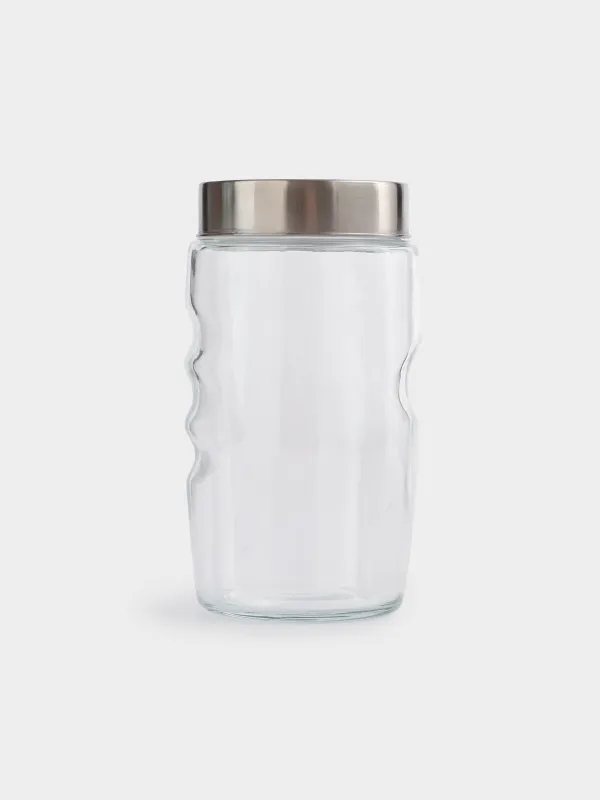 Food jar, 900 ml, glass/plastic, Comfort, image-1