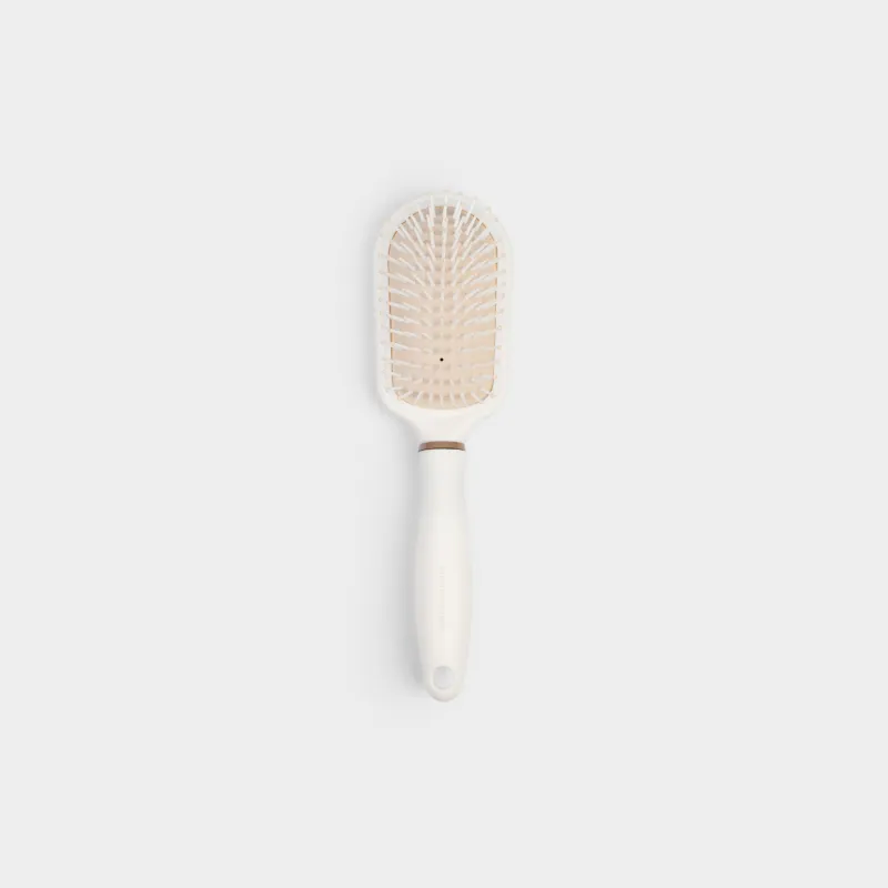 Hair massage comb, 23 cm, plastic / rubber, beige, Alini