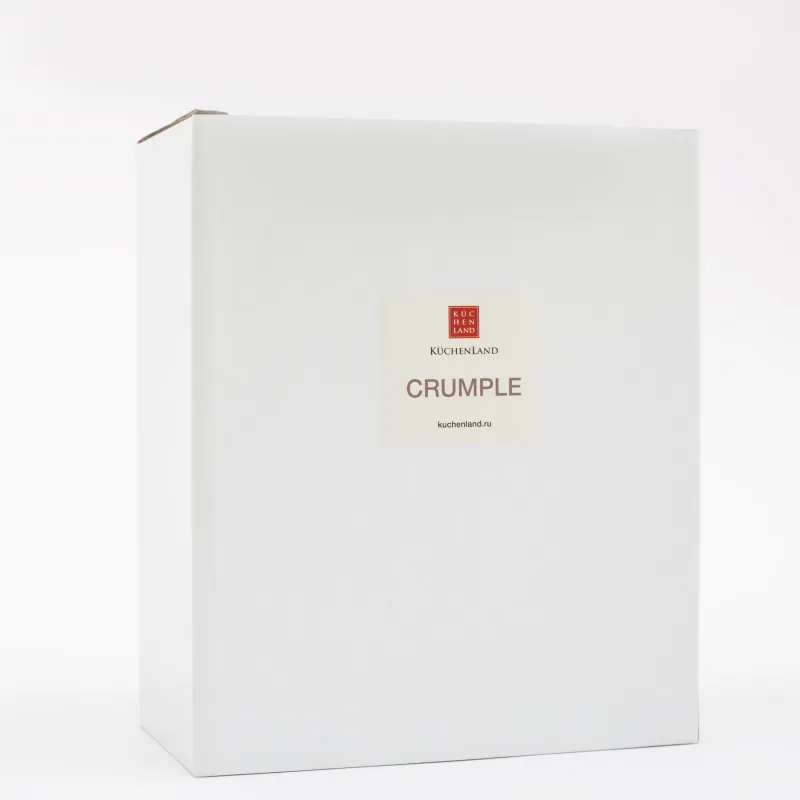 Salad bowl, 15x6 cm, 450 ml, porcelain P, with golden edging, Crumpled effect, Crumple gold, image-6