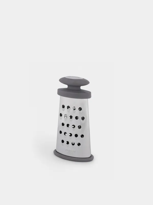 Grater, 15 cm, two-sided, steel / plastic, grey, Thin, image-2