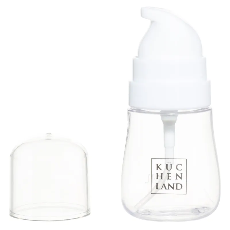 Set of travel bottles, 2 pcs, with dispenser, plastic, white, Basic, image-2