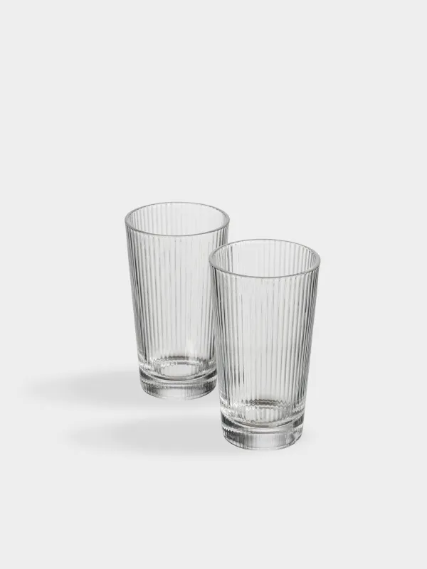 Glass, 14 cm, 400 ml, 2 pcs, glass R, Ribby, image-2