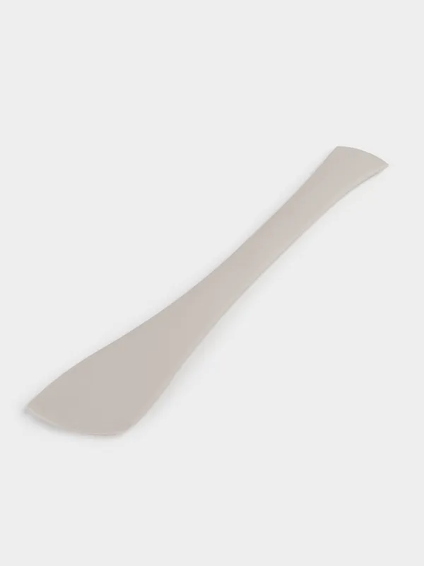 Spatula, 28 cm, double, silicone, beige, image-1