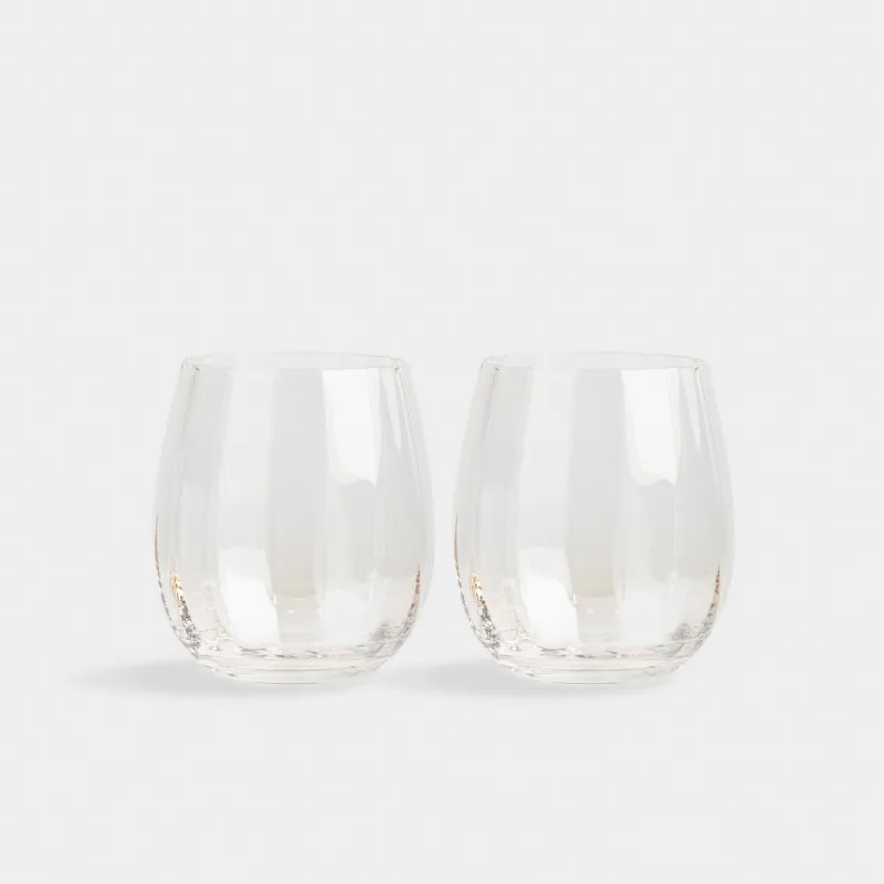 Glass, 10 cm, 450 ml, 2 pcs, glass, beige, Filo R color