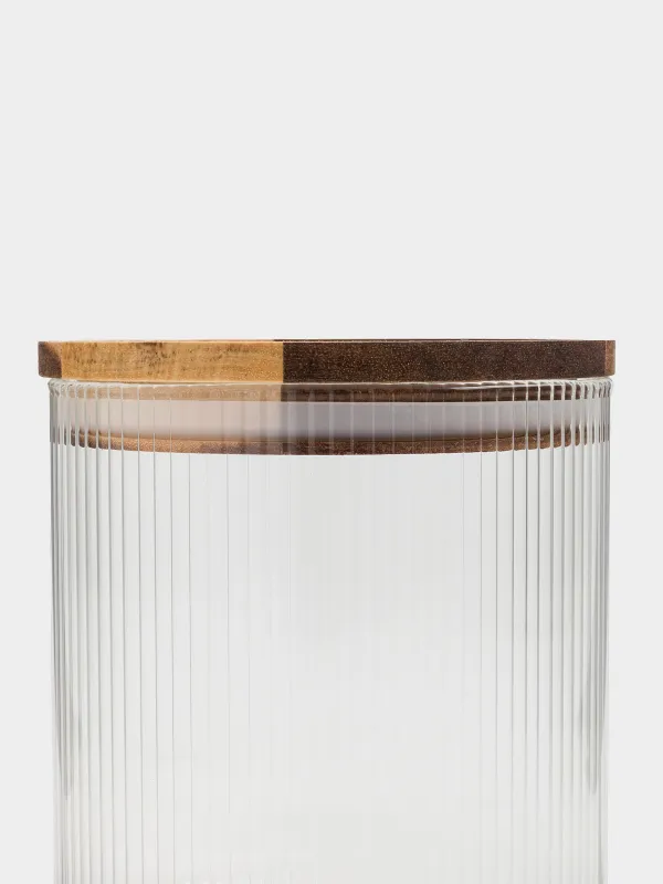 Can for bulk products, 900 ml, glass B, Ravi wood, image-4