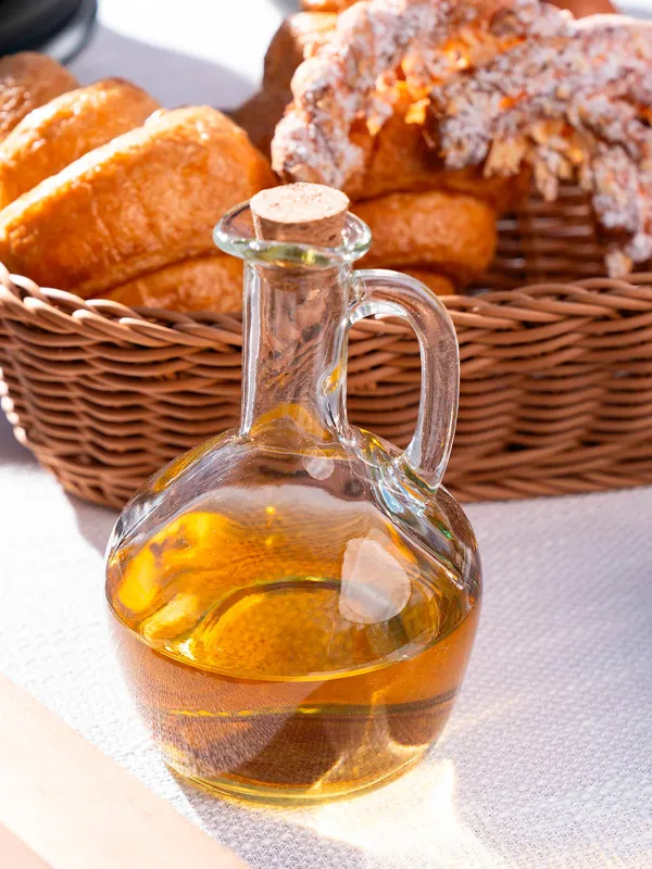 Oil or vinegar container, 350 ml, Glass / cork, Clear cork, image-3