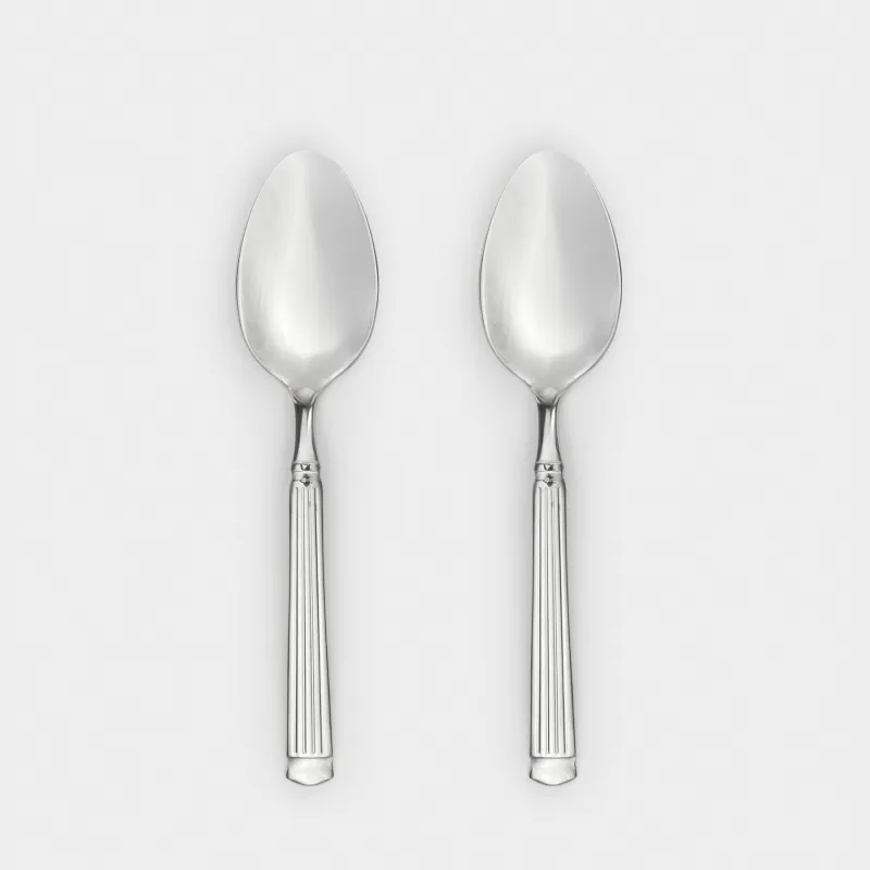 Tea spoon, 2 pcs, steel, Strips, Manresa