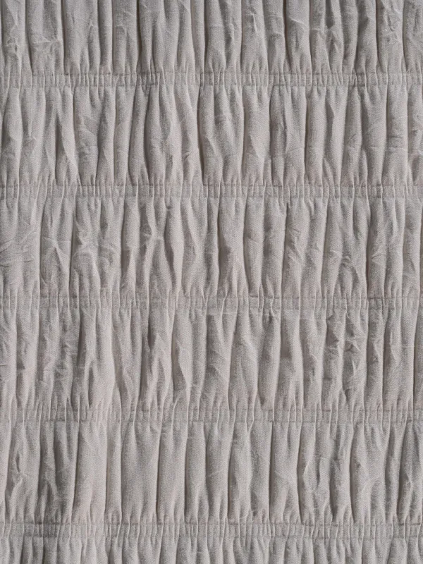 Bedspread, 220x240 cm, quilted, polyester / microfiber, beige-gray, Stripes, Stitch, image-4