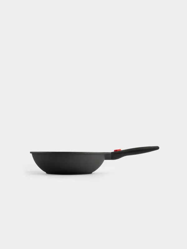 Wok, 28 cm, with lid, removable handle, coated, aluminum, Solution Red 2, image-2