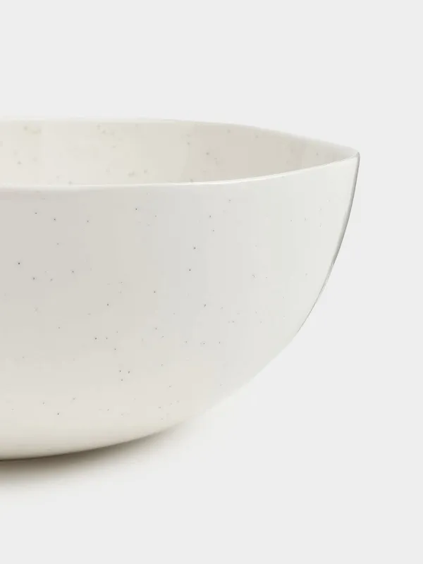 Salad bowl, 22х9, ml, porcelain N, milk, Dots, Boho, image-3
