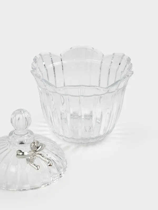 Storage container, 15x18 cm, 500 ml, glass R, Bow, Alid, image-2