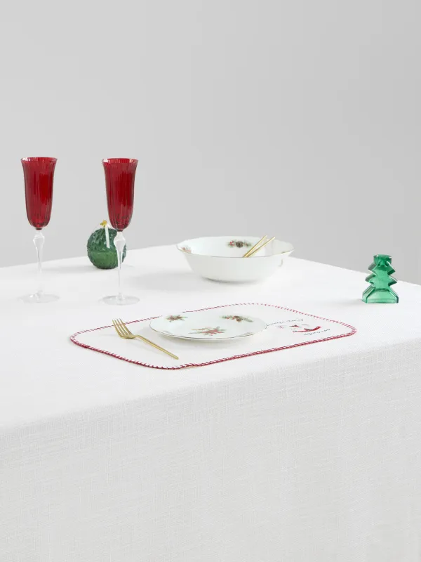 Placemat, 30x45 cm, with stitching, polyester, milky, Horse, Gunny traditions, image-4