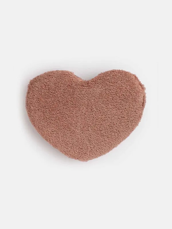 Dish washing sponge, 13x10 cm, double-stranded, polyester / foam, bronze, Heart, Clean, image-4