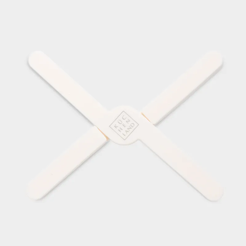 Hot plate, 21 cm, folding, silicone, Milk, Soft kitchen