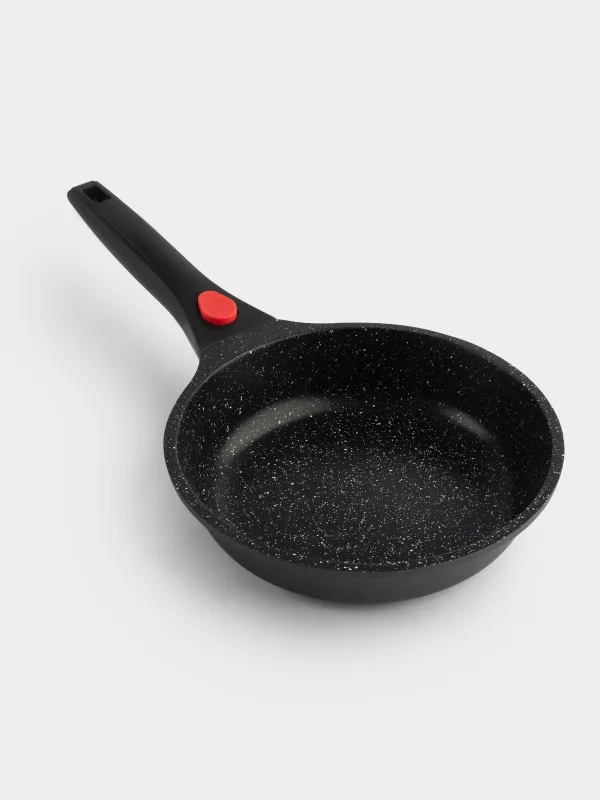 Frying pan, 20 cm, removable handle, coated, aluminum, Solution Red 2, image-1