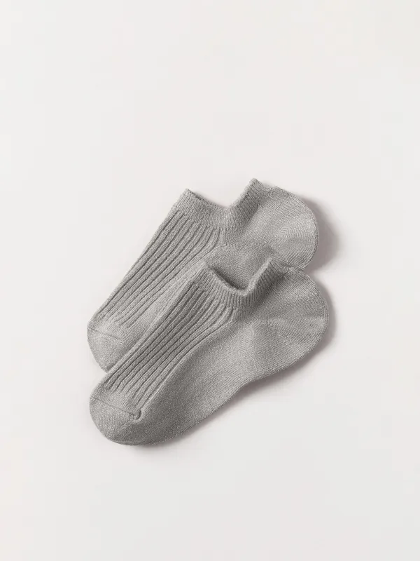 Women's track socks, size 36-38, cotton / nylon, light grey, Glint, image-3