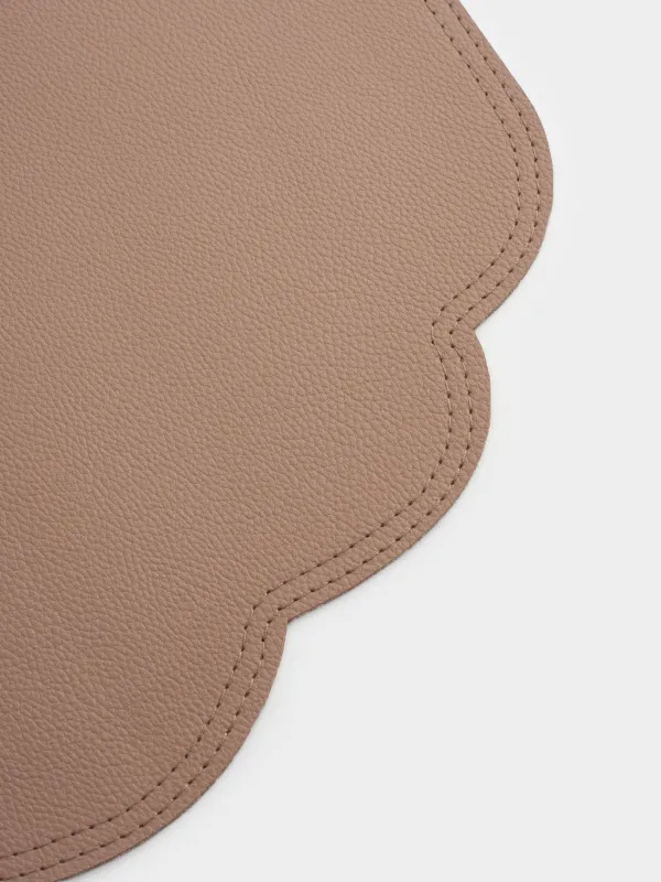 Placemat, 33x45 cm, PVC, curly, beige, Rock, image-2