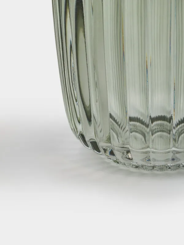 Bathroom tumbler, 9 cm, glass, green, Artemis, image-3