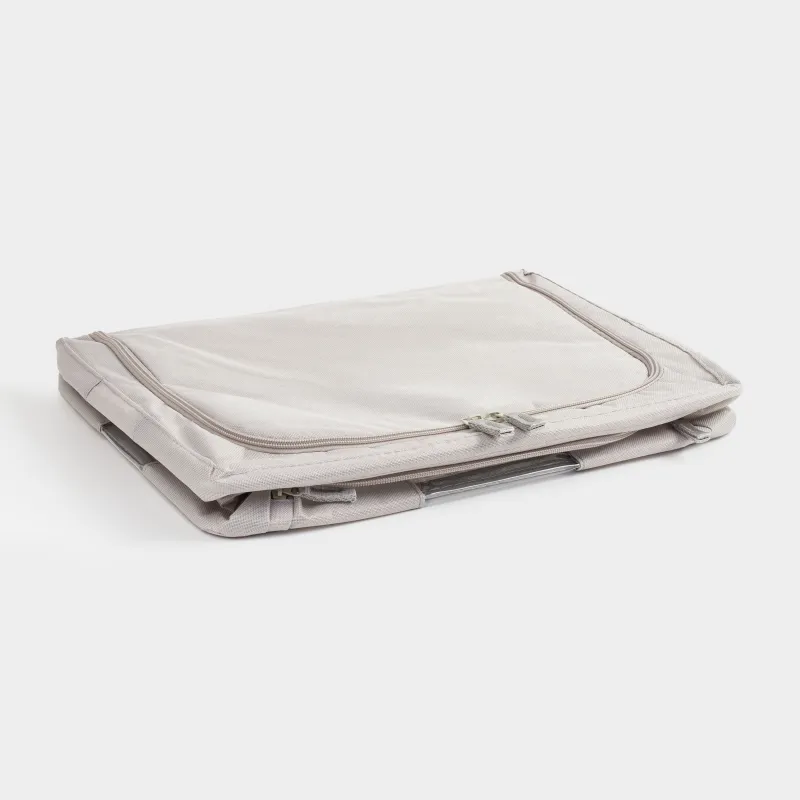 Organizer-box for things, 50x40x22 cm, with zipper, oxford, gray, Pedant, image-5