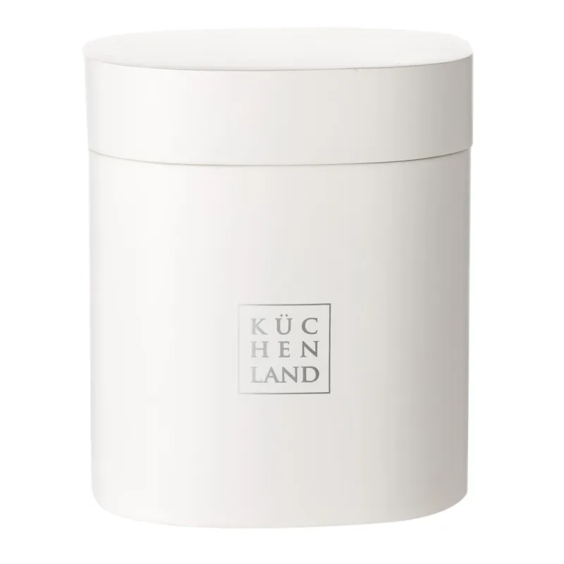 Bathroom box, 10x8 cm, polyresin, white, Vesta