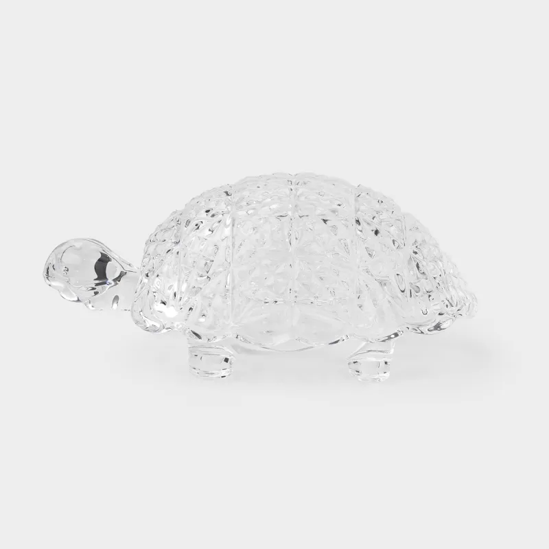 Caviar bowl, 12 cm, with lid, glass R, Turtle, Paradise island