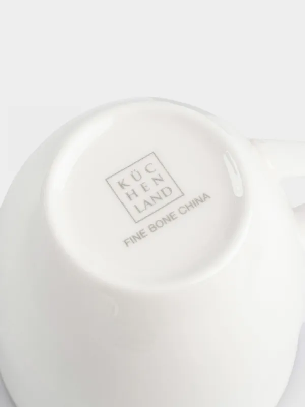 Mug, 450 ml, 6 pcs, porcelain F, white, Ideal silver, image-3