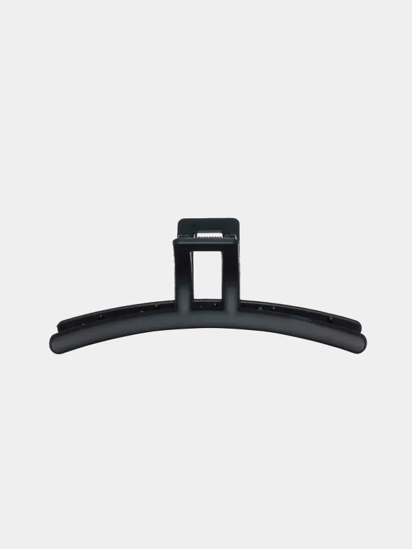 Hair clip, 11 cm, plastic, black, Crab, Basic, image-0