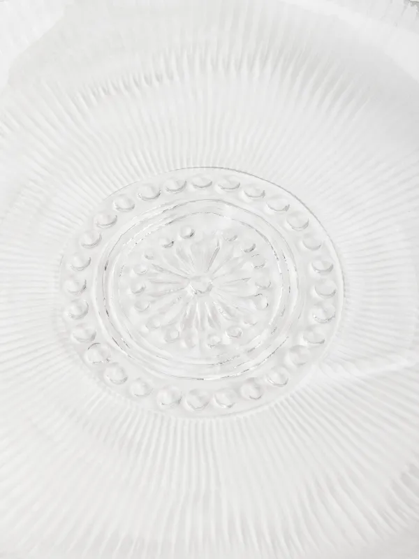Dish, 30x3 cm, glass R, with silver edging, Argos silver, image-3