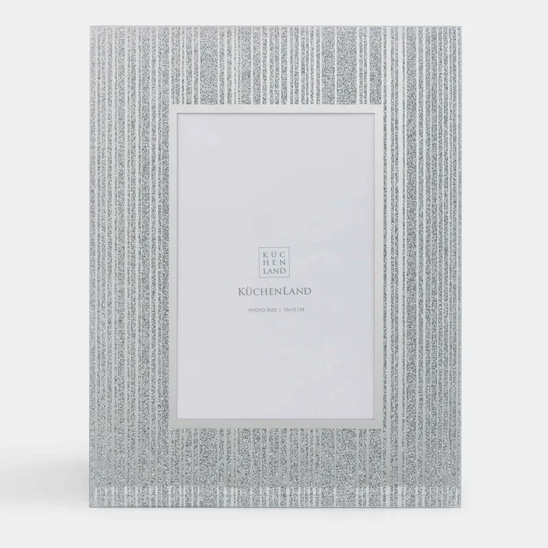 Photo frame, 17x22 cm, glass, silver, Actress, image-3