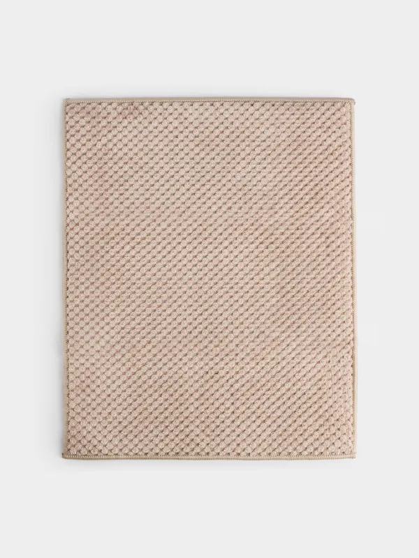 Dish drying mat, 30x38 cm, microfiber, Beige, Clean, image-0