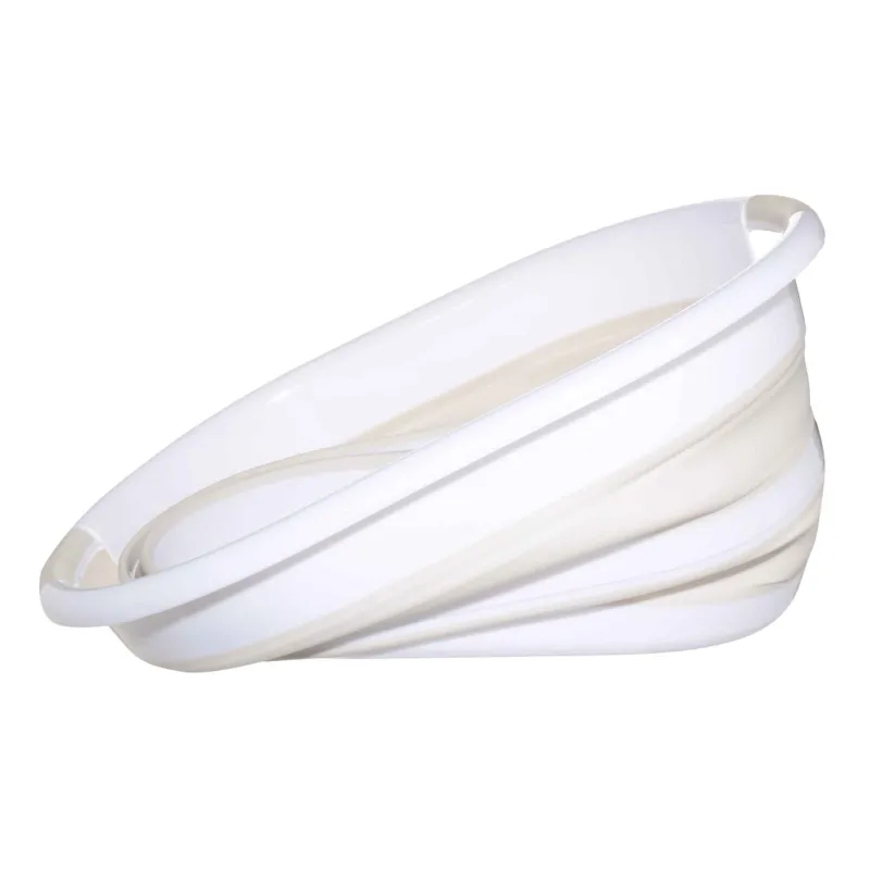 Foldable basin, 24 L, oval, rubber / plastic, grey, Foldaway, image-2