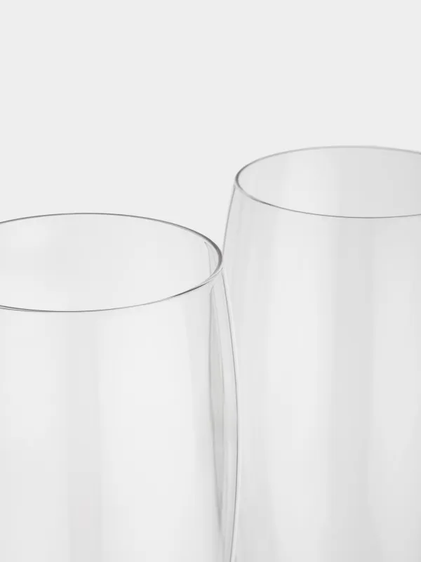 Drinking glass, 23 cm, 650 ml, 2 pcs, glass, Clear, image-3